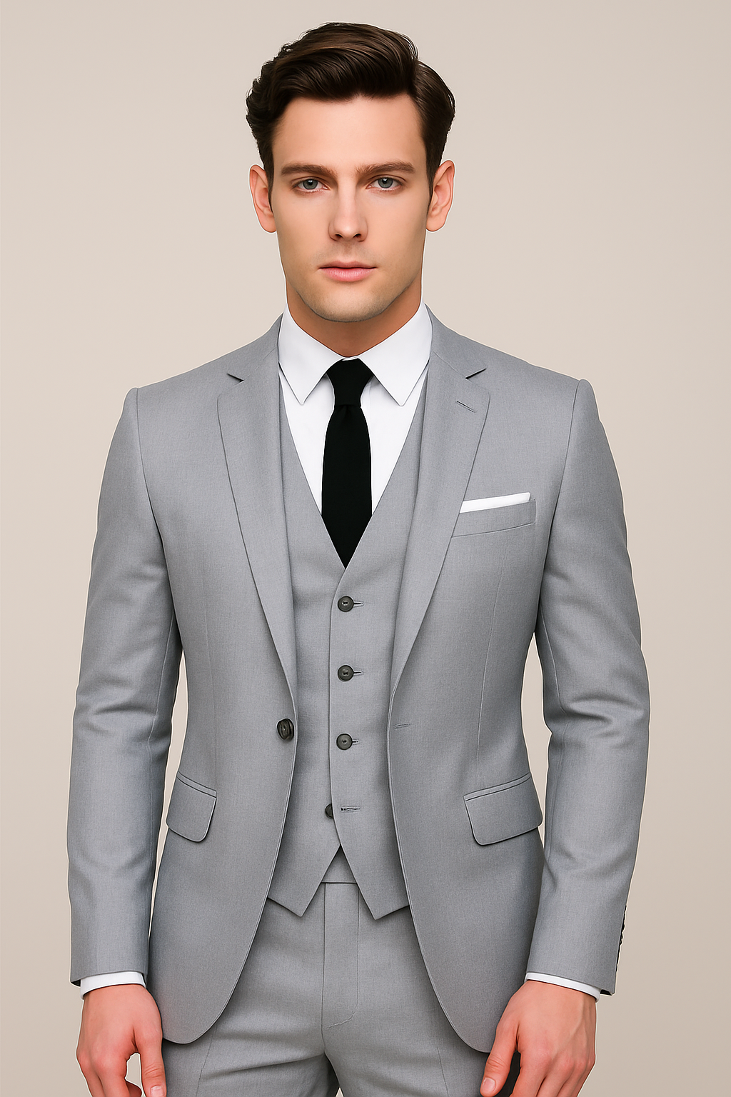 Tadeo | Traje clásico de primavera de tres piezas para hombre